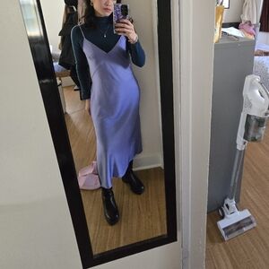 Uniqlo Machine-washable 100% Merino Wool Cobalt Turtleneck (XS)